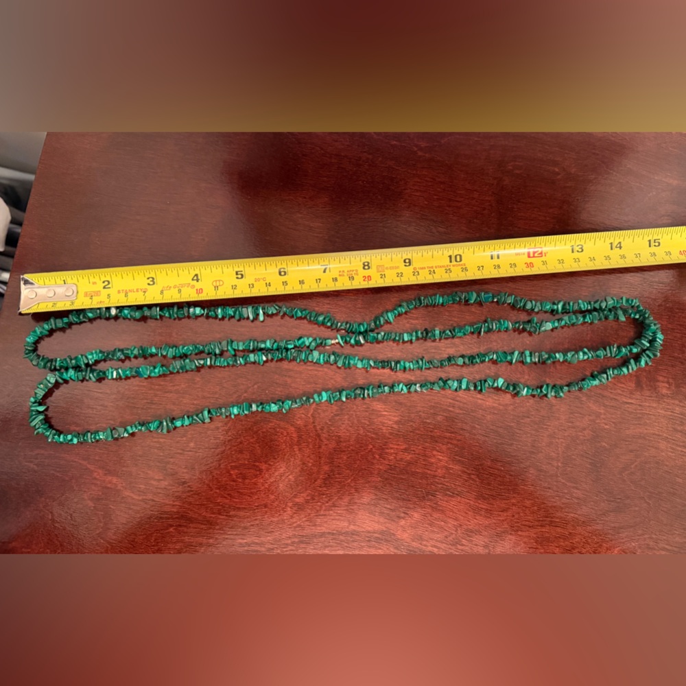 Jay King malachite strand Necklace new 60inches length - Picture 6 of 9